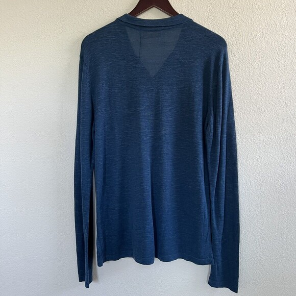 Maison Montagut Mens  Cargian Sweater Size M Blue - Picture 3 of 4